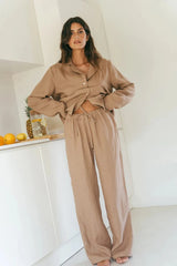 Immaculate Vegan - AmourLinen Nightly Long Sleeve Pyjama Set | Multiple Colours