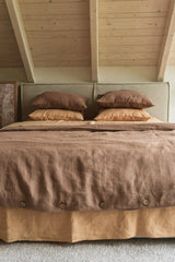 Immaculate Vegan - AmourLinen Linen Bedding Set | Rosy Brown