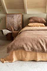 Immaculate Vegan - AmourLinen Linen Bedding Set | Rosy Brown