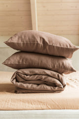 Immaculate Vegan - AmourLinen Linen Bedding Set | Rosy Brown