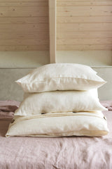 Immaculate Vegan - AmourLinen Linen Bedding Set | White