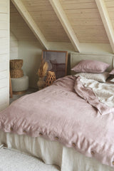 Immaculate Vegan - AmourLinen Linen Bedding Set | Dusty Rose