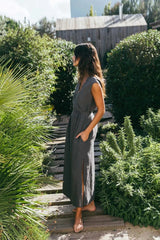 Immaculate Vegan - AmourLinen Aurora Linen Mid-length Dress | Multiple Colours