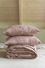 Immaculate Vegan - AmourLinen Linen Bedding Set | Dusty Rose