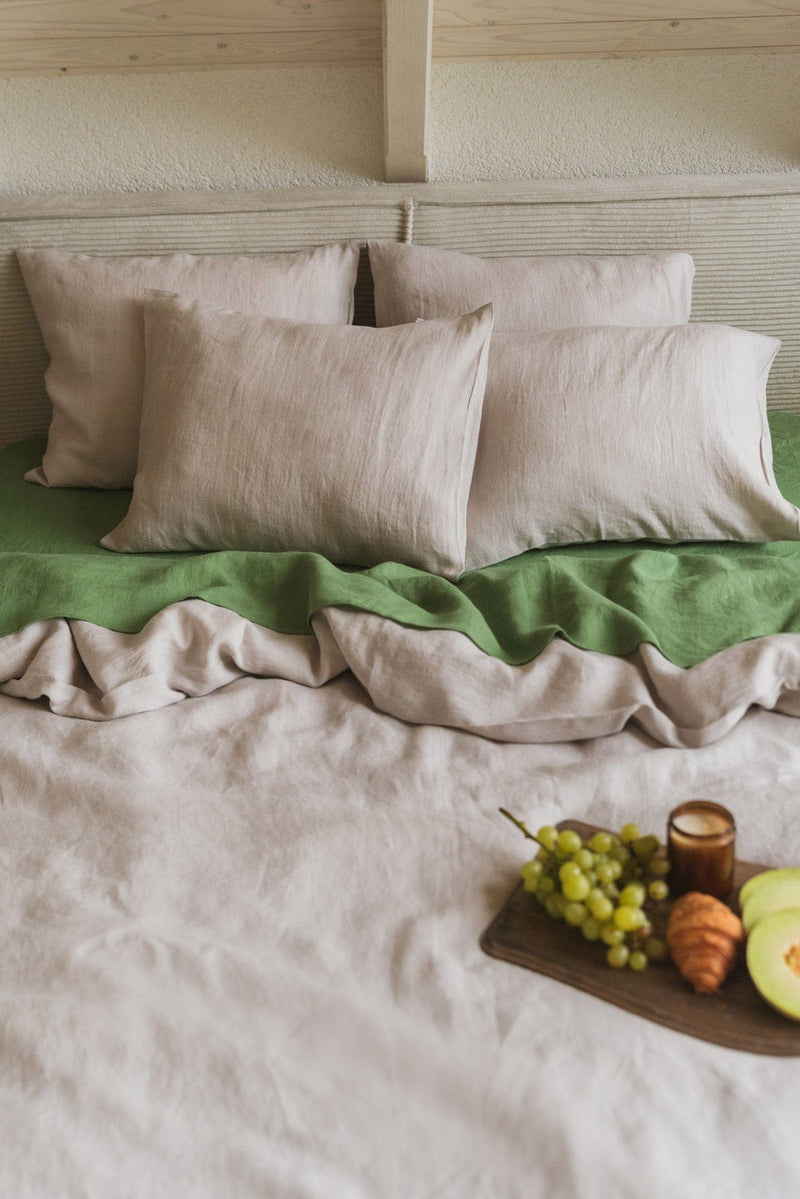 AmourLinen Linen Bedding Set | Cream