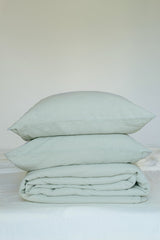 Immaculate Vegan - AmourLinen Linen Bedding Set | Sage Green