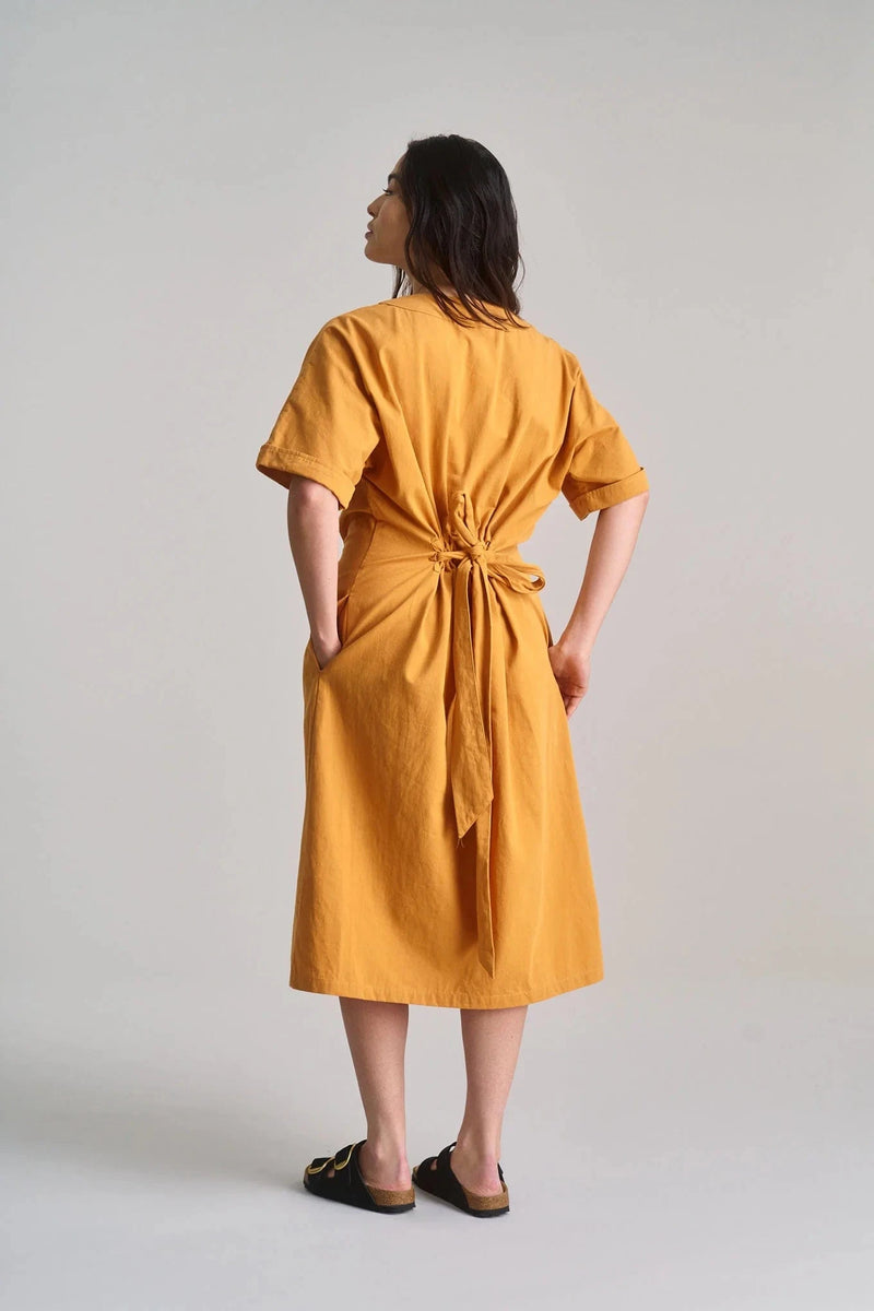 KOMODO Dusk Women's Organic Cotton Dress | Orange