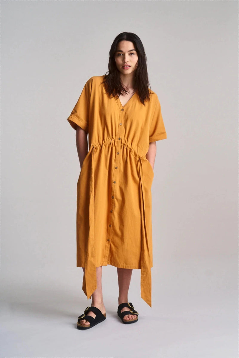 KOMODO Dusk Women's Organic Cotton Dress | Orange