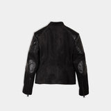 Immaculate Vegan - Eloquere Rockstar Vegan Suede Biker Jacket | Black