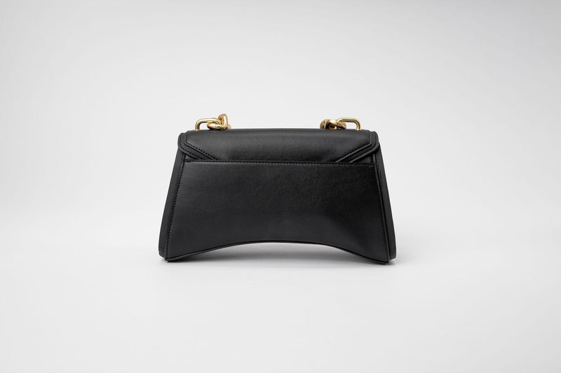 Eslla Dharma Desserto Cactus Leather Vegan Crossbody With Matte Gold Chain | Black Black