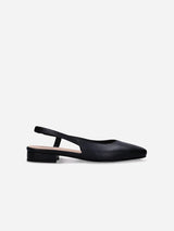 Immaculate Vegan - Diana Vegan Apple Leather Slingback Pumps | Black