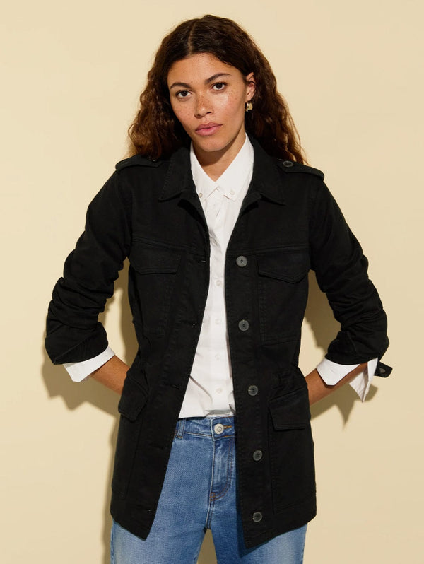 Baukjen Drake Organic Cotton Utility Jacket | Black