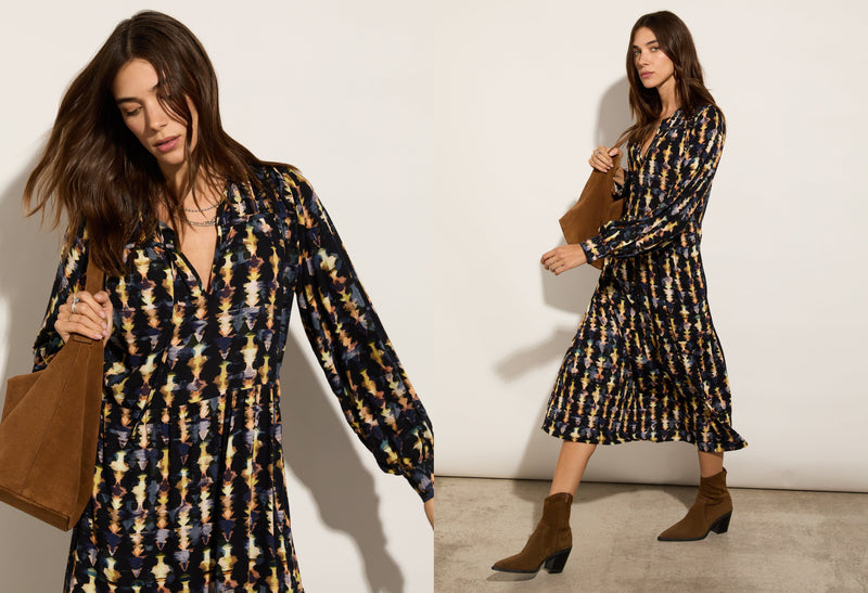 Baukjen Kalina Printed Midi Dress