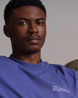 Immaculate Vegan - hewn. Mens Organic Cotton Signature Oversized T-shirt in Dusk Purple