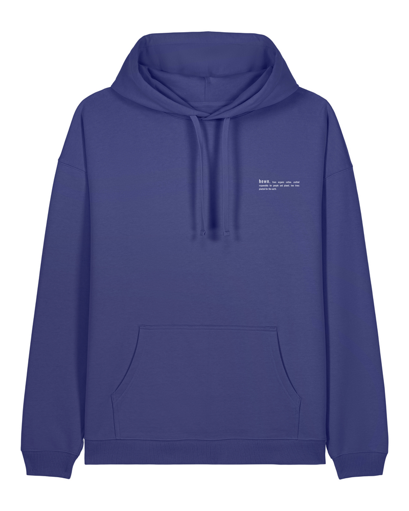 Women's Organic Cotton Signature Oversized Hoodie | Dusk Purple