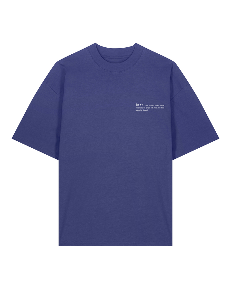 Women's Organic Cotton Signature Oversized T-Shirt | Dusk Purple