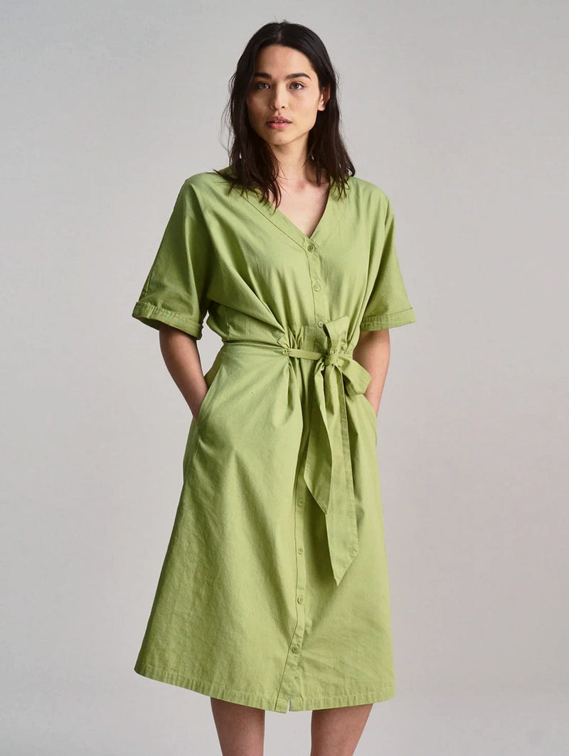 KOMODO Dusk Women's Organic Cotton Dress | Sage