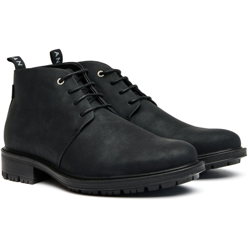 Endive Men's Vegan Leather Chukka Boots | Black
