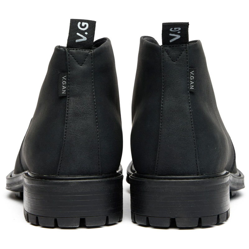 Endive Men's Vegan Leather Chukka Boots | Black