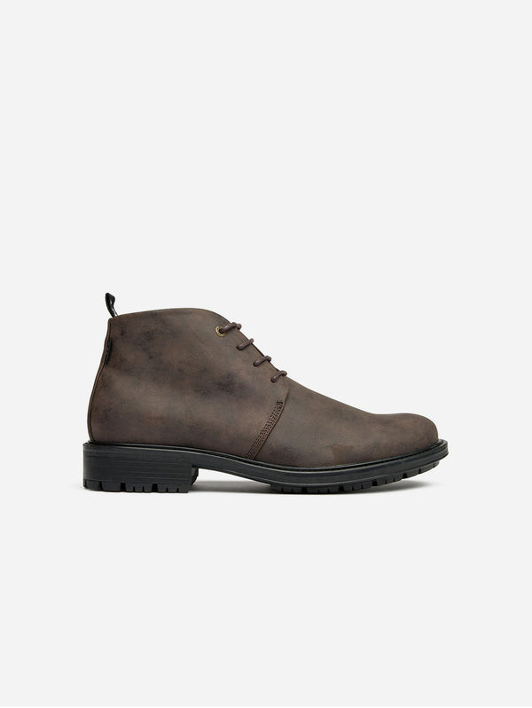Endive Men's Vegan Leather Chukka Boots | Brown