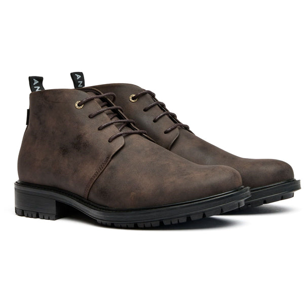 Endive Men's Vegan Leather Chukka Boots | Brown
