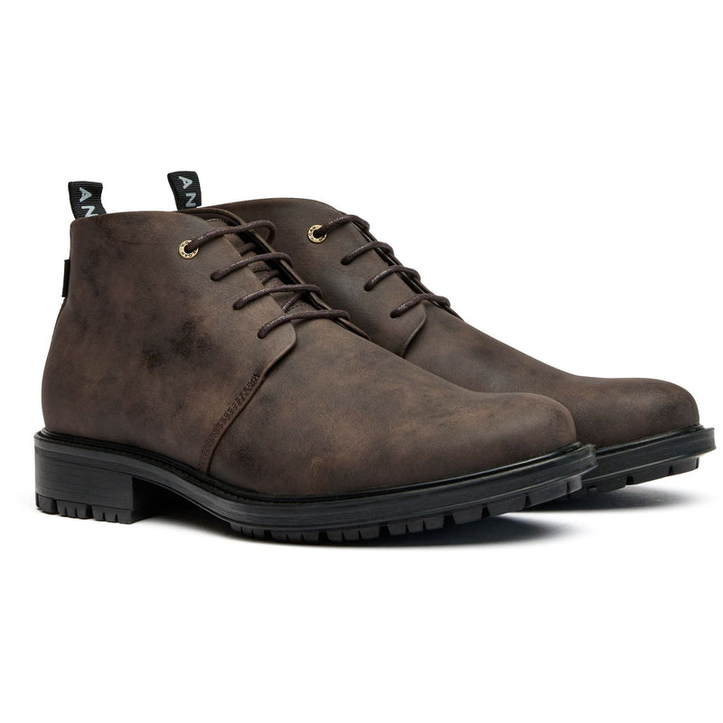 Endive Men's Vegan Leather Chukka Boots | Brown