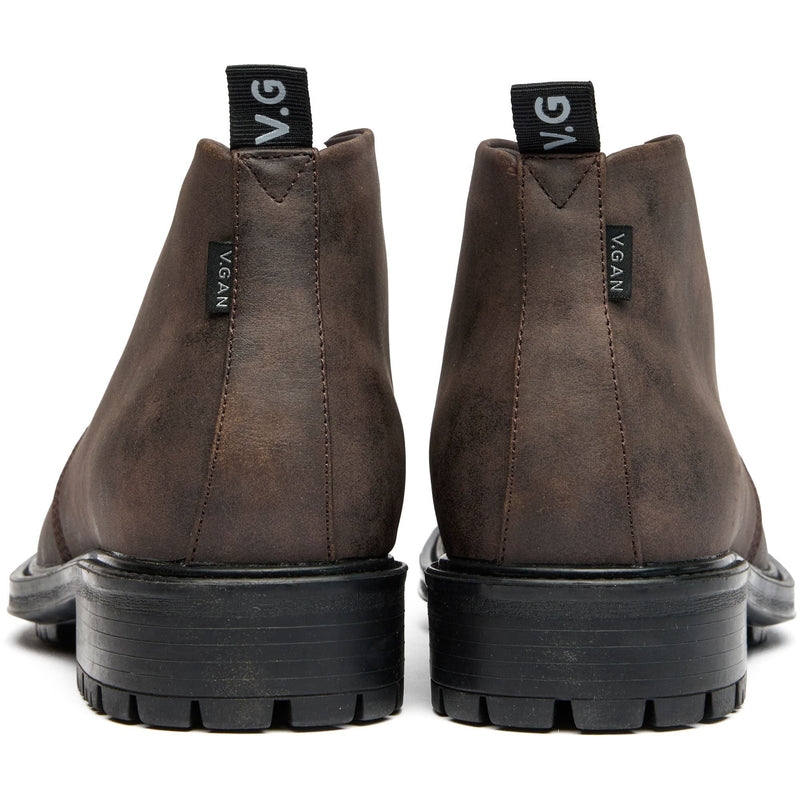 Endive Men's Vegan Leather Chukka Boots | Brown