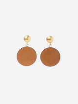 Immaculate Vegan - Rive Claire Charlotte 24ct Gold Plated Stud Earrings | Camel & Gold