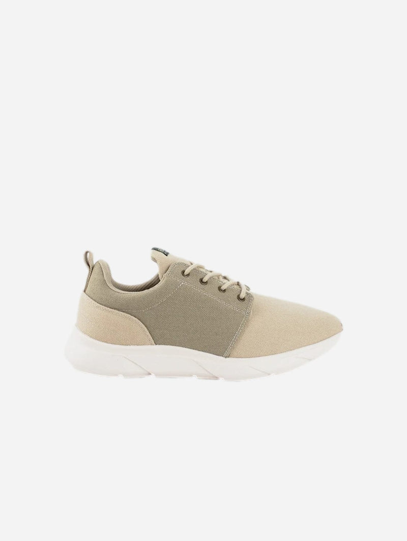 8000kicks Explorer V2 Women's Vegan Hemp Sneakers | Beige & Green