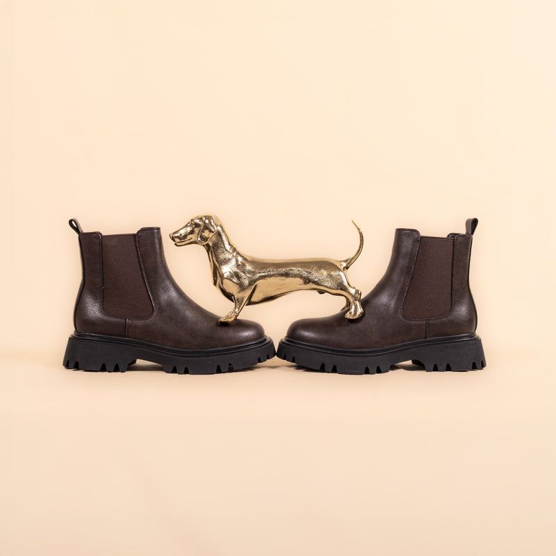 Russ Women's Vegan Leather Chelsea Boots | Brown
