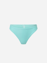 Immaculate Vegan - Turqueta Recycled Polyamide Bikini Bottom | AQVA Blue