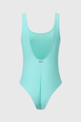 Immaculate Vegan - AQVA Swimwear Balmins Recycled Polyamide One-piece Swimsuit | AQVA Blue