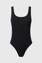 Immaculate Vegan - AQVA Swimwear Balmins Recycled Polyamide One-piece Swimsuit | Black