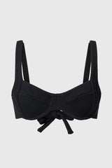 Immaculate Vegan - Turqueta Recycled Polyamide Bikini Top | Black