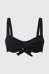 Immaculate Vegan - Turqueta Recycled Polyamide Bikini Top | Black