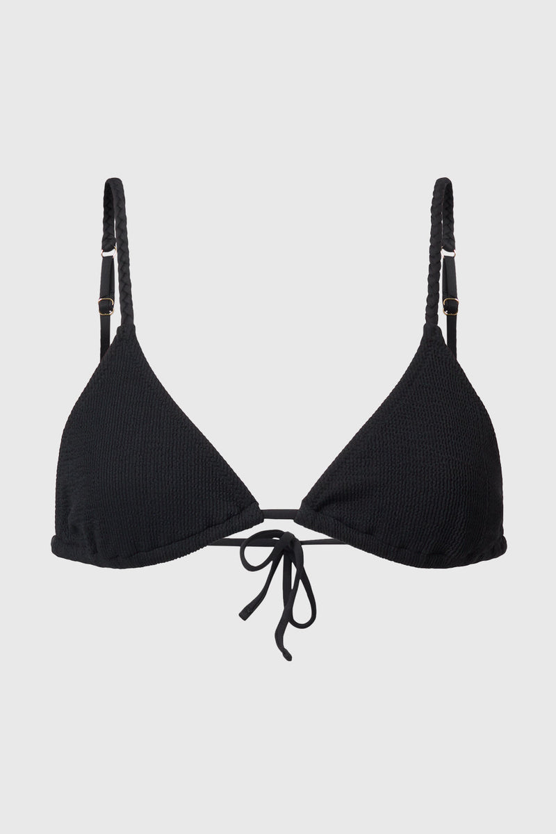 Tortuga Recycled Polyamide Bikini Top | Black