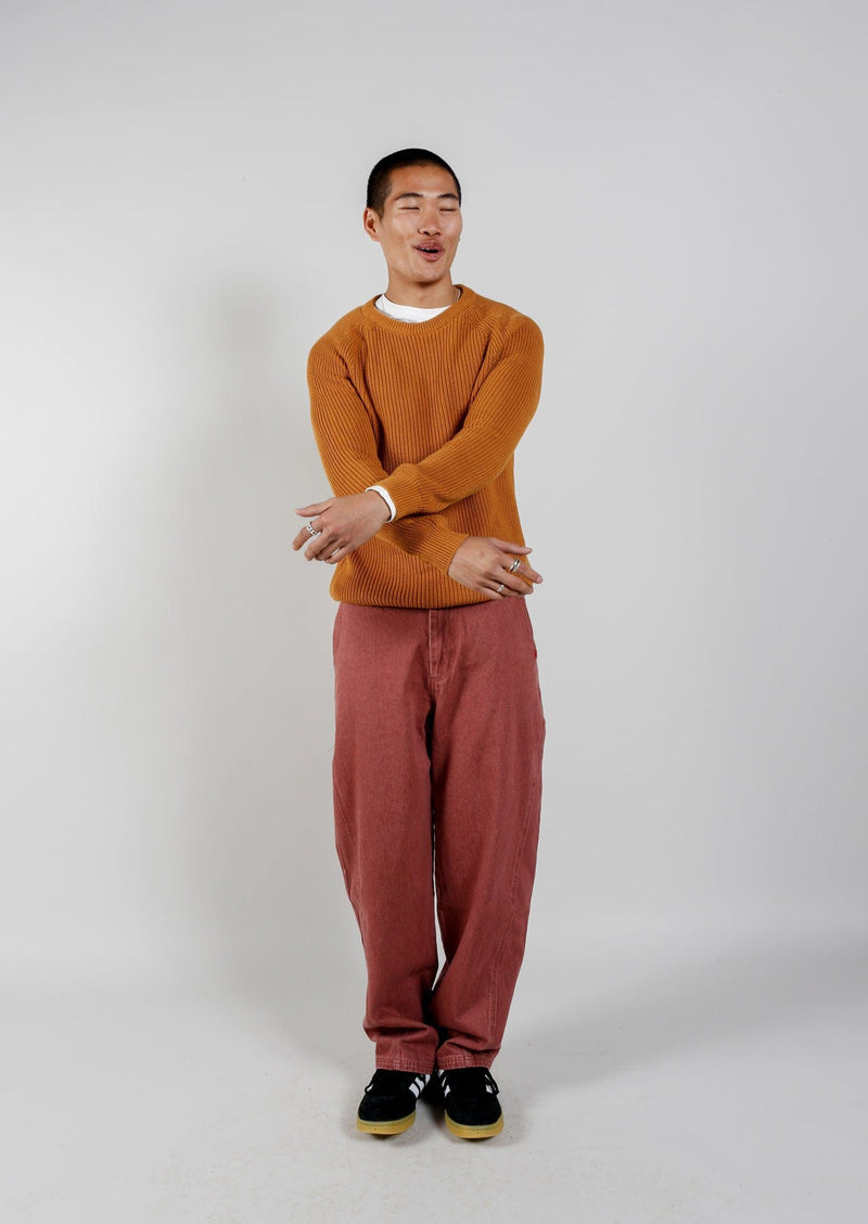 KOMODO Fog Unisex Organic Cotton Jumper | Orange