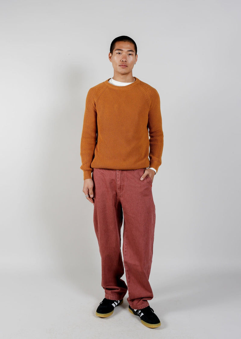 KOMODO Fog Unisex Organic Cotton Jumper | Orange