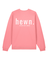 Immaculate Vegan - hewn. Mens Organic Cotton Signature Oversized Sweatshirt in Flamingo Pink