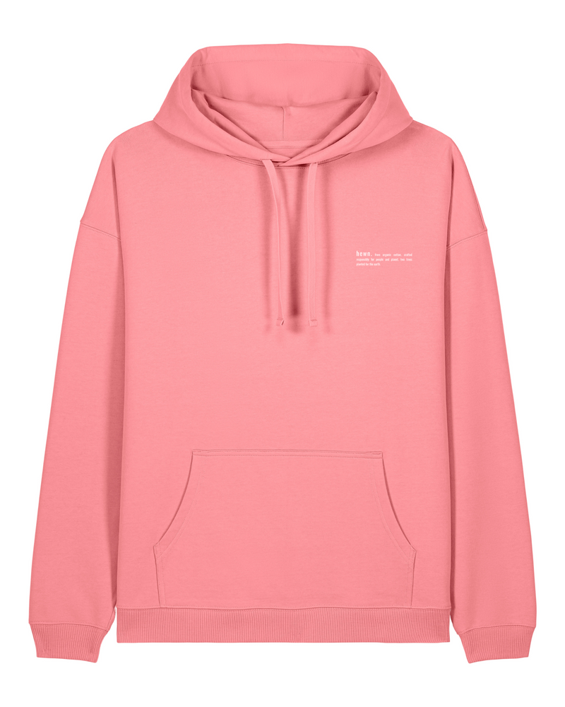 Women's Organic Cotton Signature Oversized Hoodie | Flamingo Pink