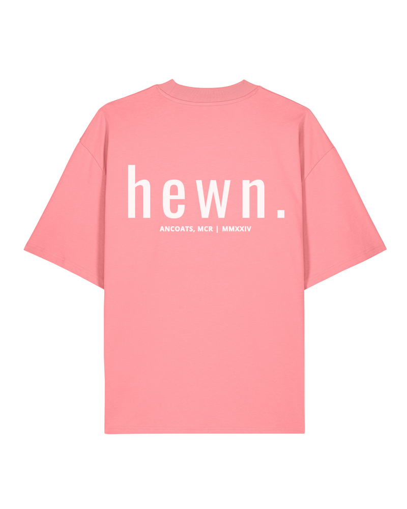 Women's Organic Cotton Signature Oversized T-Shirt | Flamingo Pink