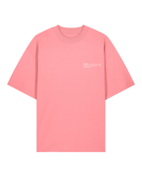 Immaculate Vegan - hewn. Mens Organic Cotton Signature Oversized T-shirt in Flamingo Pink