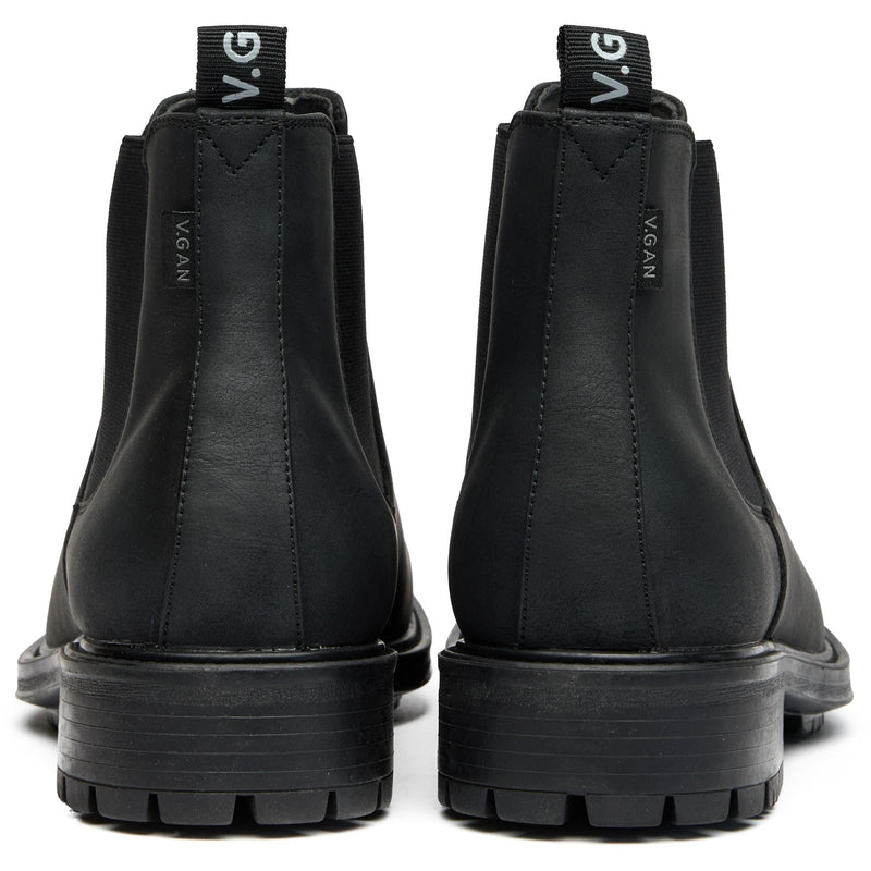 Gem Men's Vegan Leather Chelsea Boots | Black