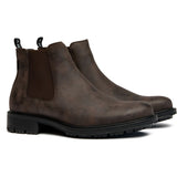 Immaculate Vegan - Gem Men's Vegan Leather Chelsea Boots | Brown