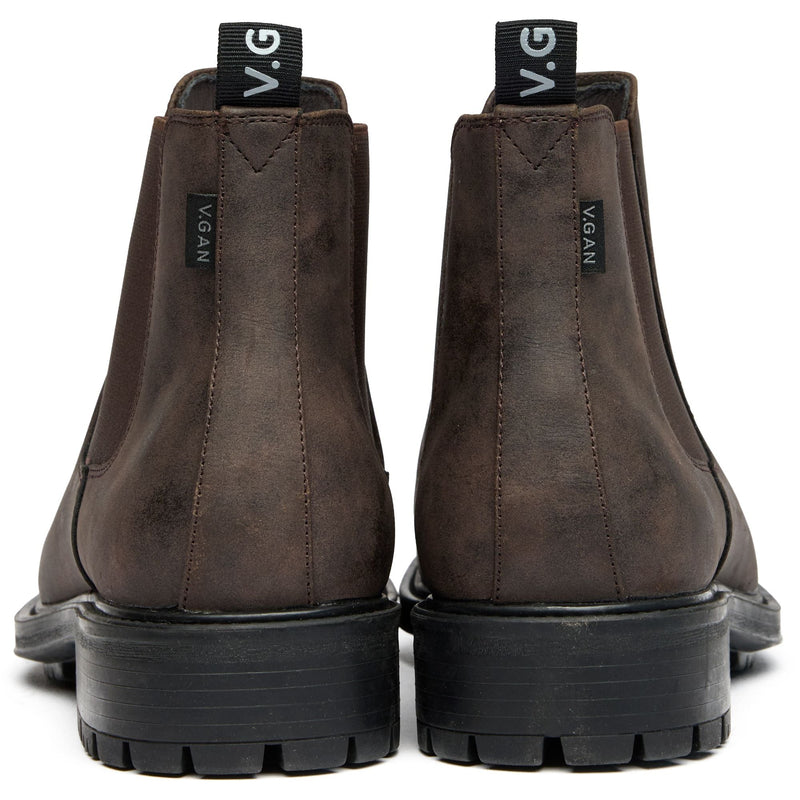 Gem Men's Vegan Leather Chelsea Boots | Brown