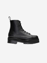 Immaculate Vegan - Chunky Unisex Lace-Up Vegan Boots | Black
