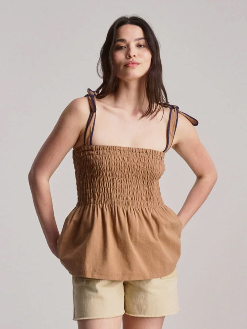 KOMODO Gaia Women's Cheesecloth Vest | Tan
