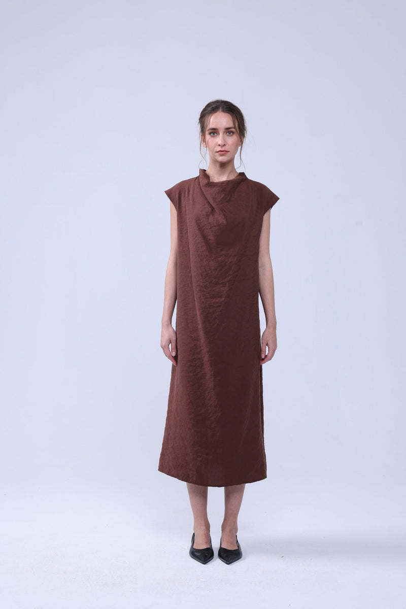 Gisele Vintage Cupro Modal Midi Dress | Multiple Colours  Immaculate Vegan