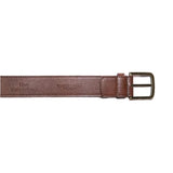 Immaculate Vegan - Green Laces Bo Brass Buckle Vegan Belt | Chestnut