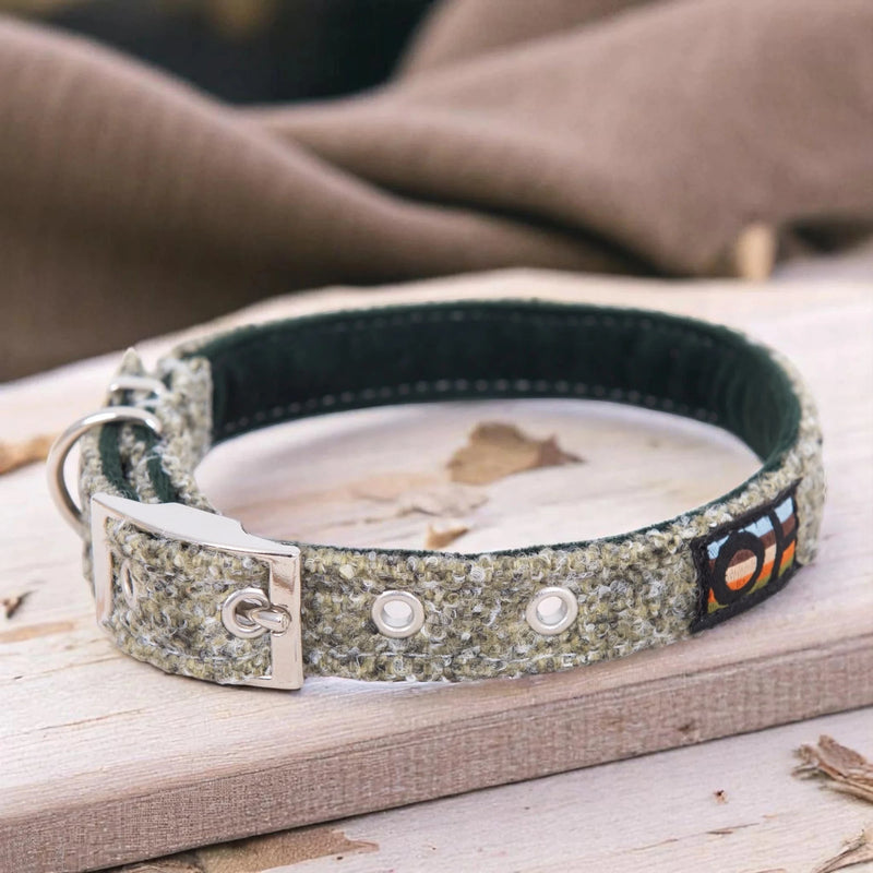 Oscar & Hooch Tweed Range Dog Collar | Multiple Colours